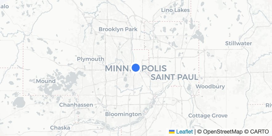 Map of Minneapolis, Minnesota